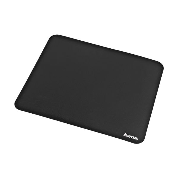 Hama Mousepad speziell für Lasermäuse, schwarz schwarz, 22x0.05x18 cm