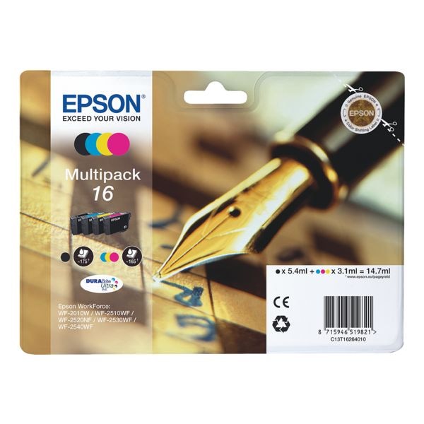 Epson Tintenpatronen-Set »T162640« Nr. 16 schwarz