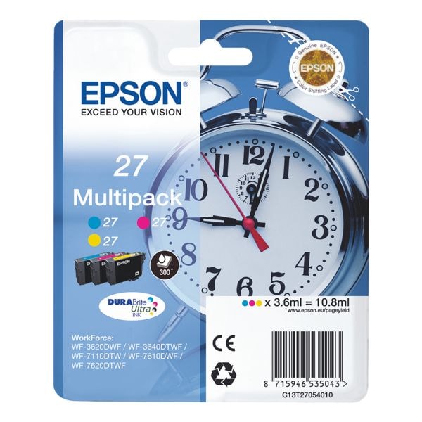 Epson Tintenpatronen-Set »T2705« Nr. 27 blau