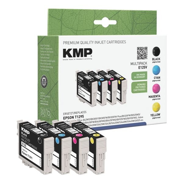 KMP Tintenpatronen-Set ersetzt Epson »T1295« schwarz