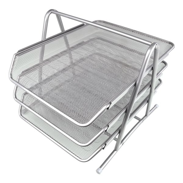 helit Briefkorb-Gestell Stahlgitter »the bridge network H25182« silber, 29.5x27.5x35 cm