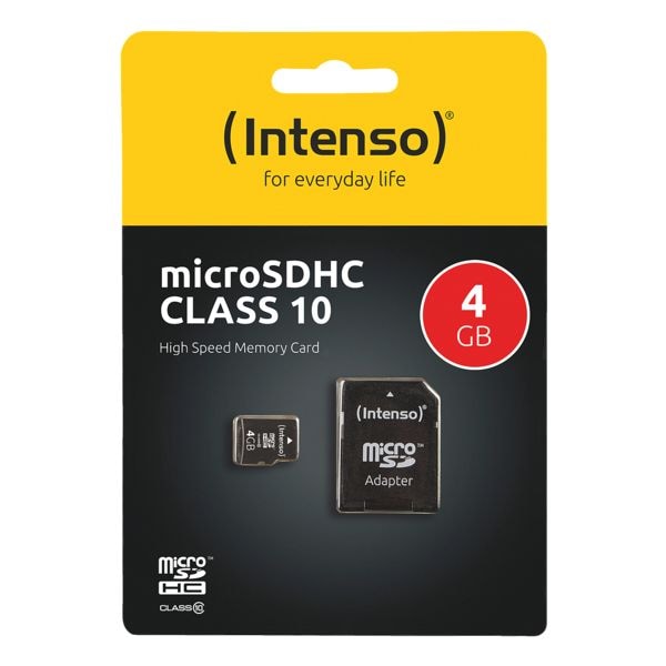 Intenso microSDHC-Speicherkarte »Intenso Class10 4GB«, 1.1x1.5x0.1 cm