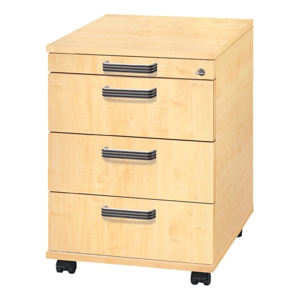 OTTO Office Premium Rollcontainer »OTTO Office Line III« mit klassischen Schubladen braun, 43x59x58 cm