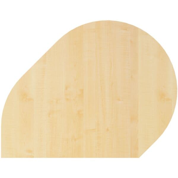 OTTO Office Premium Ansatztisch »OTTO Office Line III« Tropfenform braun, 80x86x100 cm