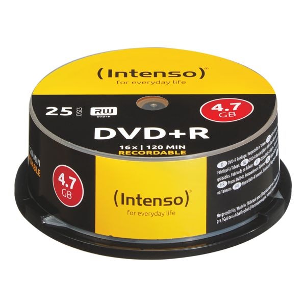 Intenso DVD-Rohlinge »DVD+R« 25 Stück silber