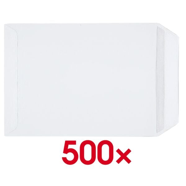 Steinmetz 500 Versandtaschen C5 ohne Fenster weiß, 22.9x16.2 cm