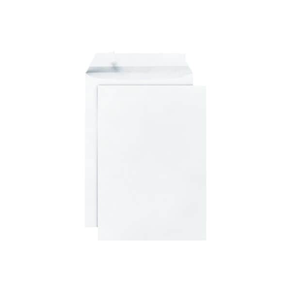 Steinmetz 400 Stück Versandtaschen C4 ohne Fenster weiß, 32.4x22.9 cm