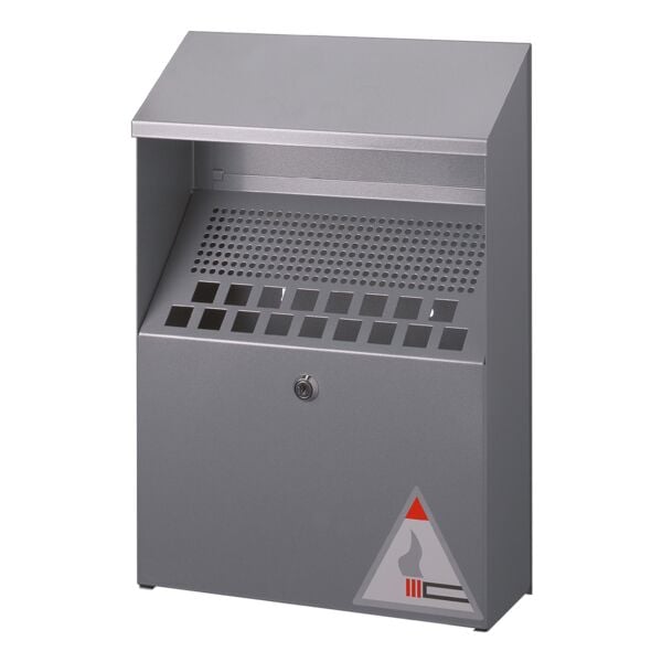 Durable Wand-Aschenbecher silber, 31x45x10.7 cm