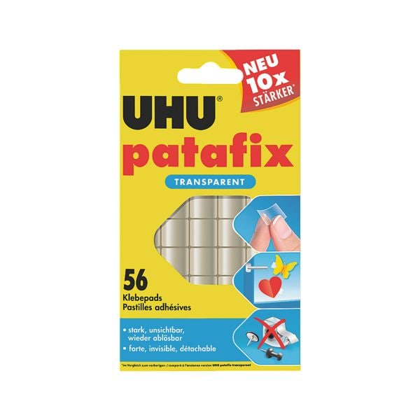 UHU Doppelseitige Klebepads »patafix« 48815 transparent