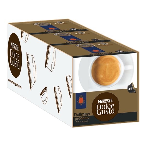 Nescafe Dolce Gusto 3 Packungen Kaffeekapseln »Dolce Gusto® Dallmayr Prodomo«