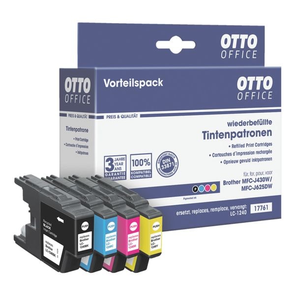 OTTO Office Tintenpatronen-Set ersetzt Brother »LC1240« schwarz