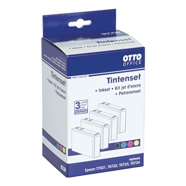 OTTO Office Tintenpatronen-Set ersetzt Epson »T702-Set« schwarz