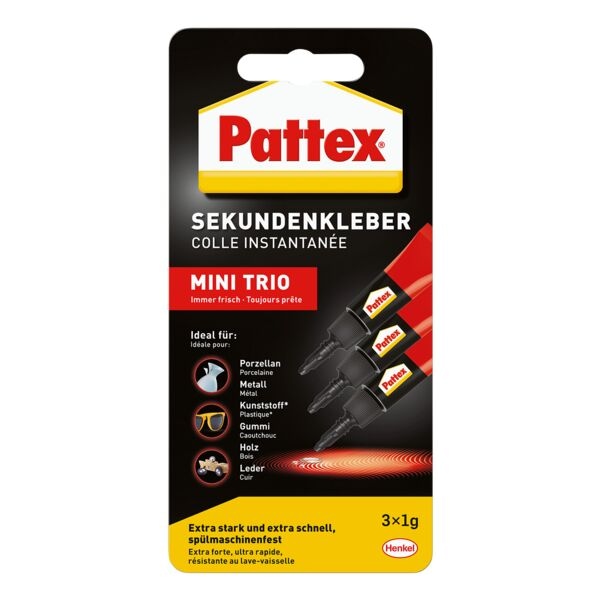 Pattex Sekundenkleber »Mini Trio« braun
