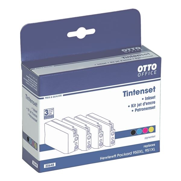 OTTO Office Tintenpatronen-Set ersetzt Hewlett Packard »C2P43AE« Nr.950 (XL)/951 (XL) schwarz