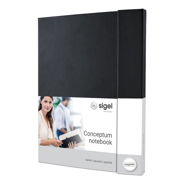 Sigel Notizbuch »Conceptum« CO141 A4+ kariert - 194 Seiten rosa