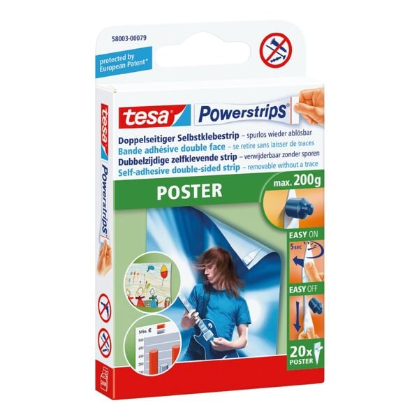 tesa Powerstrips »Poster - Office Pack« 58003 bis 200 g weiß