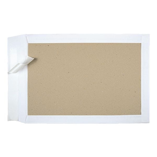 BONG Versandtaschen mit Papprückwand - 100 Stück weiß, 32.4x22.9 cm