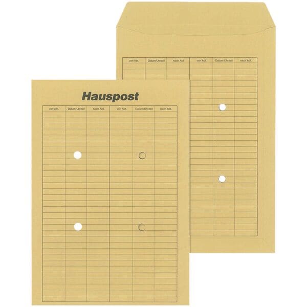 Mailmedia Hauspost-Taschen - 250 Stück braun, 32.4x22.9 cm