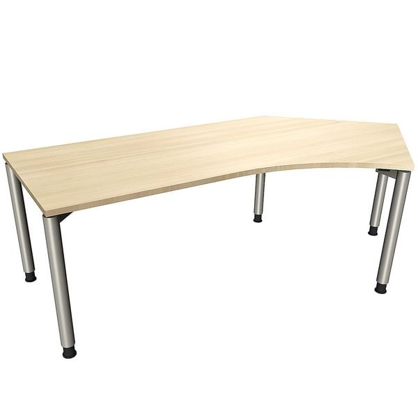 fm Büromöbel Winkelschreibtisch »Fastline« rechts königsahorn, 220x82x80 cm