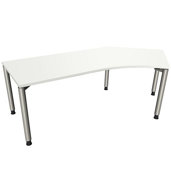 fm Büromöbel Winkelschreibtisch »Fastline« rechts weiß, 220x82x80 cm