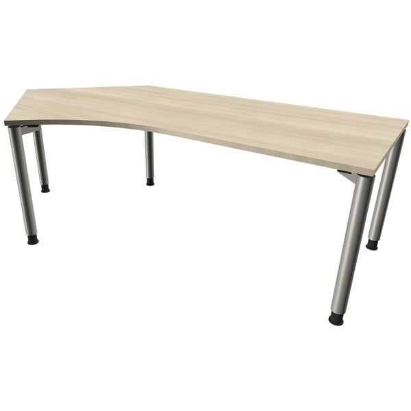 fm Büromöbel Winkelschreibtisch »Fastline« links braun, 220x82x80 cm