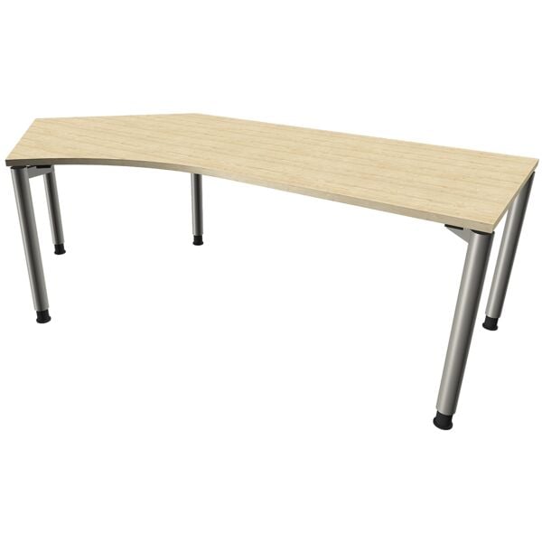 fm Büromöbel Winkelschreibtisch »Fastline« links königsahorn, 220x82x80 cm