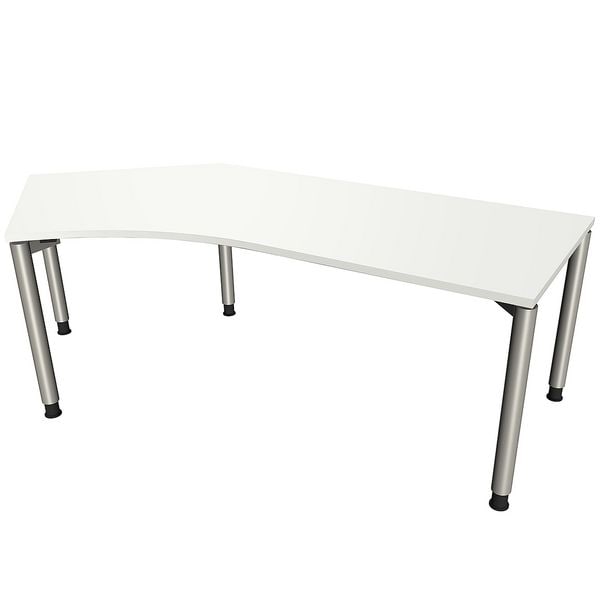 fm Büromöbel Winkelschreibtisch »Fastline« links weiß, 220x82x80 cm