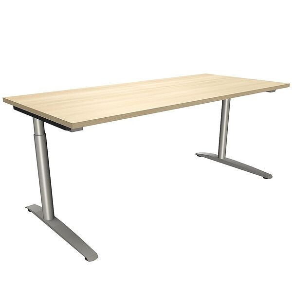 fm Büromöbel Schreibtisch »Fastline« 180 cm C-Fuß königsahorn, 180x85x80 cm