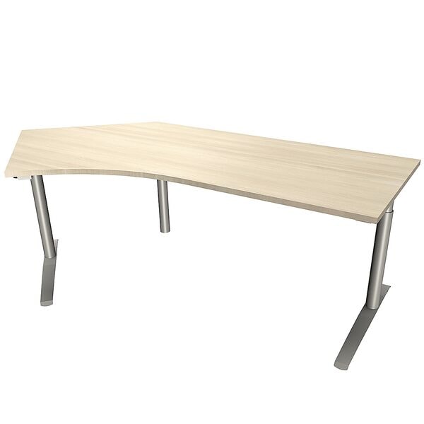fm Büromöbel Winkelschreibtisch »Fastline« 220 cm links braun, 220x85x80 cm