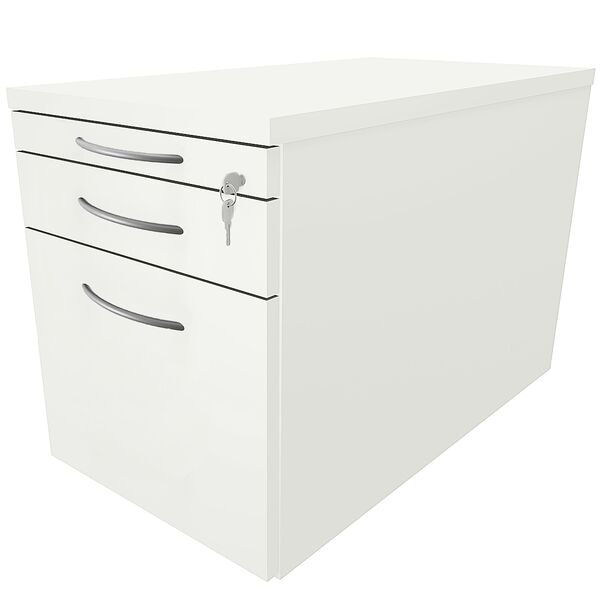 fm Büromöbel Rollcontainer »Fastline« mit Hängeregistratur weiß, 43.4x52x80 cm