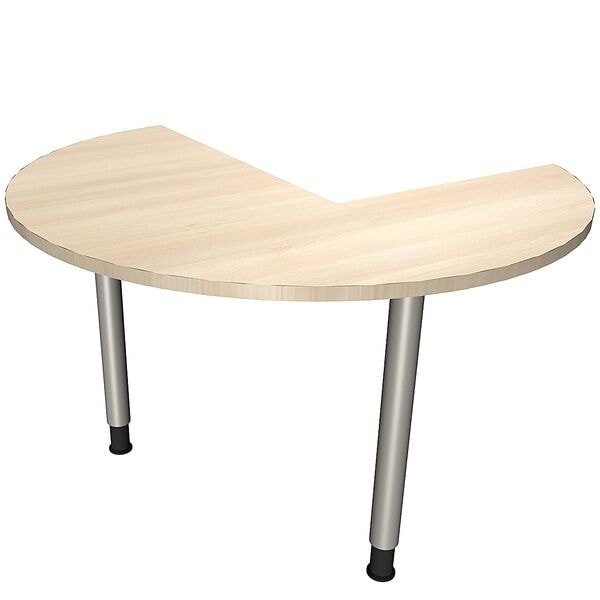 fm Büromöbel Verkettungsbesprechungstisch »Fastline« 120 cm rechts braun, 120x72x120 cm