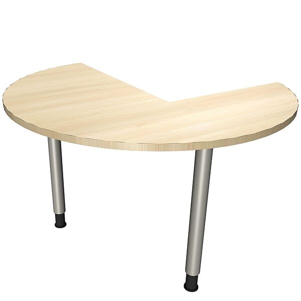 fm Büromöbel Verkettungsbesprechungstisch »Fastline« 120 cm rechts königsahorn, 120x72x120 cm