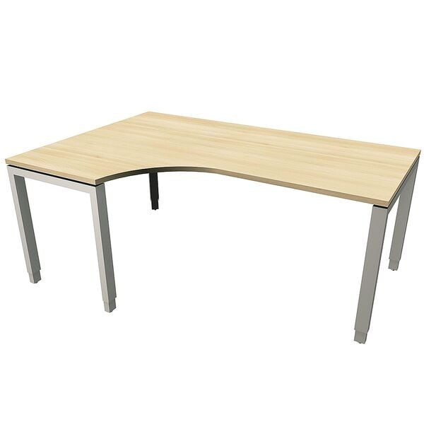 fm Büromöbel Winkelschreibtisch links »Oldenburg« 180 breit 65-85 cm hoch königsahorn, 180x85x80 cm