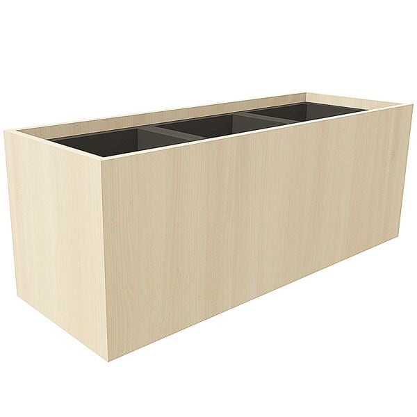 fm Büromöbel Pflanzengefäß »Oldenburg« 106,2/40 cm braun, 106.2 cm