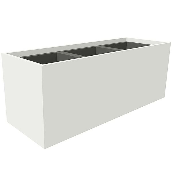 fm Büromöbel Pflanzengefäß »Oldenburg« 106,2/40 cm weiß, 106.2 cm