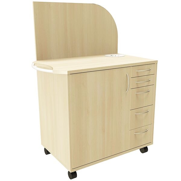 fm Büromöbel Technikwagen »Oldenburg« königsahorn, 110x150x64.2 cm