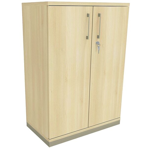 fm Büromöbel Aktenschrank abschließbar für 3 Ordnerhöhen Breite 80 cm »Oldenburg« königsahorn, 80x113.3x44.2 cm