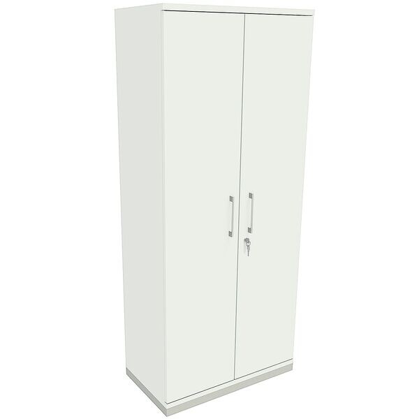 fm Büromöbel Aktenschrank abschließbar für 5 Ordnerhöhen Breite 80 cm »Oldenburg« weiß, 80x186.9x44.2 cm