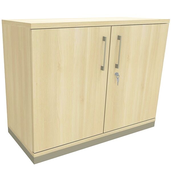 fm Büromöbel Aktenschrank abschließbar für 2 Ordnerhöhen Breite 100 cm »Oldenburg« königsahorn, 100x78.1x44.2 cm