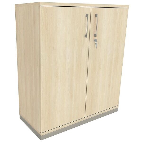 fm Büromöbel Aktenschrank abschließbar für 3 Ordnerhöhen Breite 100 cm »Oldenburg« braun, 100x113.3x44.2 cm