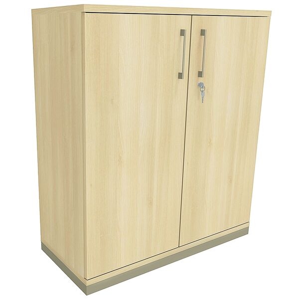 fm Büromöbel Aktenschrank abschließbar für 3 Ordnerhöhen Breite 100 cm »Oldenburg« königsahorn, 100x113.3x44.2 cm