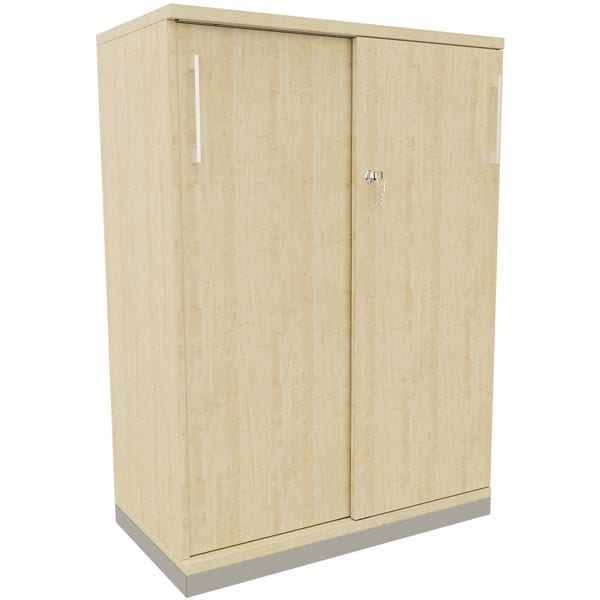 fm Büromöbel Schiebetürenschrank »Oldenburg« 3 OH 80 cm königsahorn, 80x113.3x44.2 cm