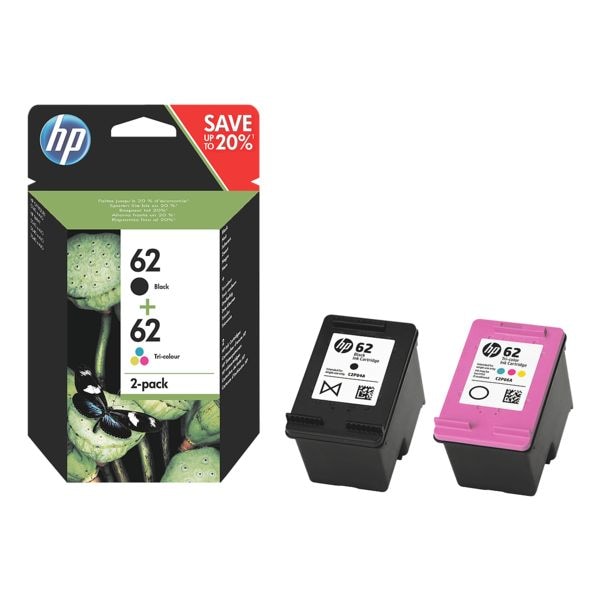 HP Tintenpatronen-Set »N9J71AE« HP 62 schwarz