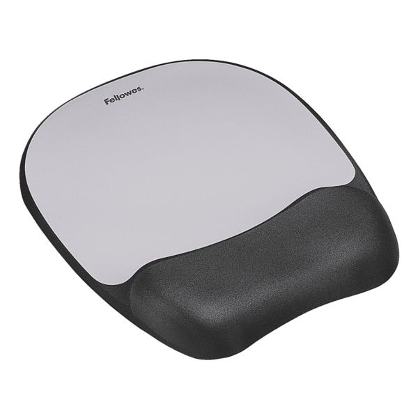 Fellowes Handgelenkauflage mit Mousepad grau, 21x2.5x23.4 cm