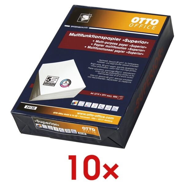 OTTO Office Premium 10 Pack Multifunktionales Druckerpapier »Superior« weiß