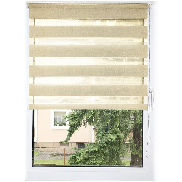 Büscher Sunlines Doppelrollo (900 mm breit) gold, 90x160 cm