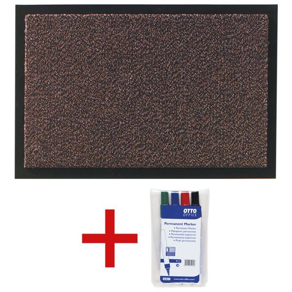 HAMAT Fußmatte »Mars« 90x120 cm inkl. 4er-Pack Permanent-Marker beige, 90 cm