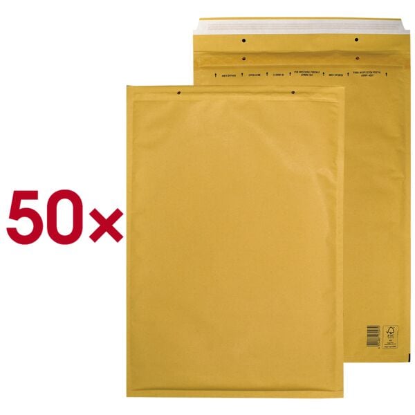 Mailmedia Luftpolster-Versandtaschen braun, 32x45.5 cm