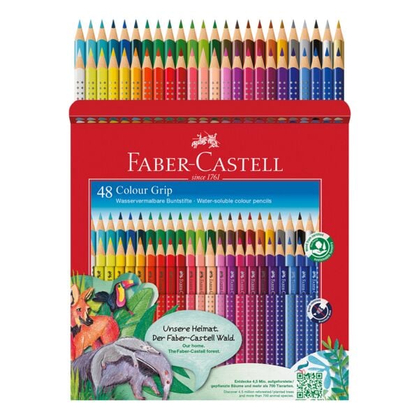 Faber-Castell (Schule) 48er-Pack Buntstifte »Colour-GRIP« braun