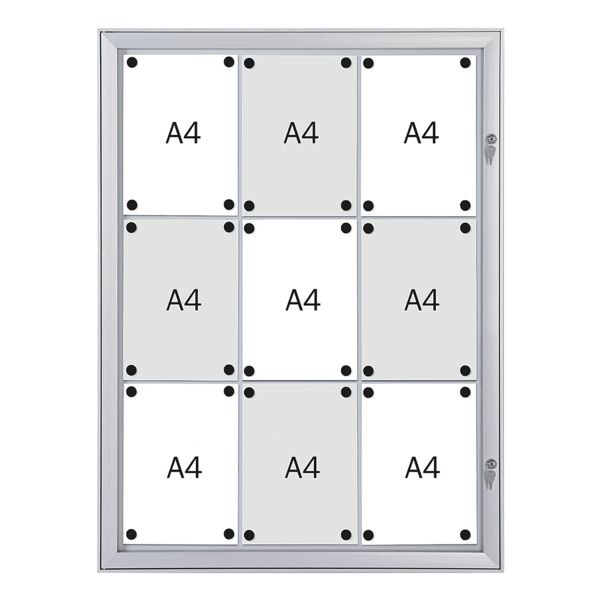 Franken Feuerfester Schaukasten »Security SKB9S« silber, 74.1x100.4x2.3 cm